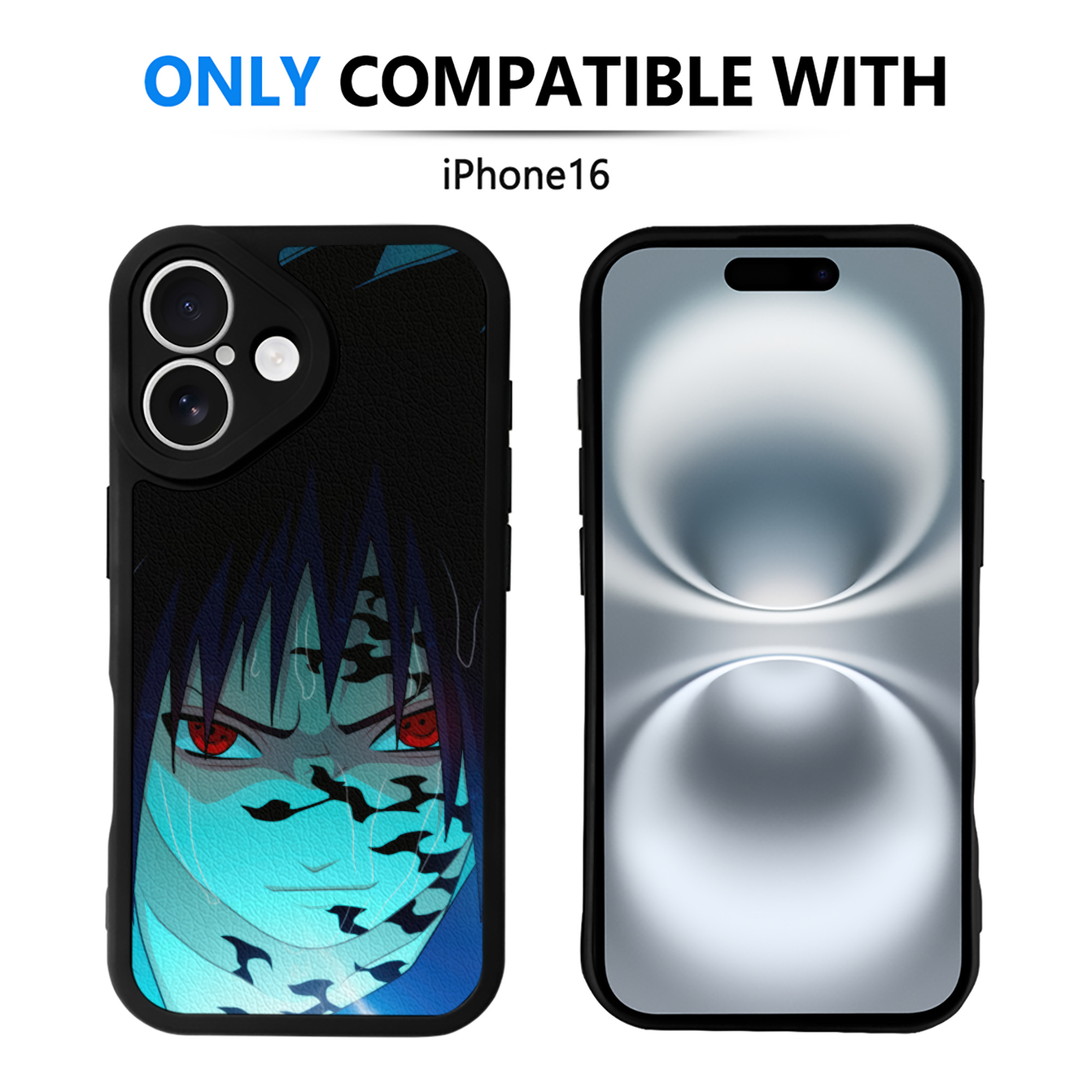 （画像用） NARUTO -ナルト- NARUTO -ナルト- 疾風伝 【iPhone 16シリーズ対応】シリコンスマホケース（レザー調） 材質：シリコン